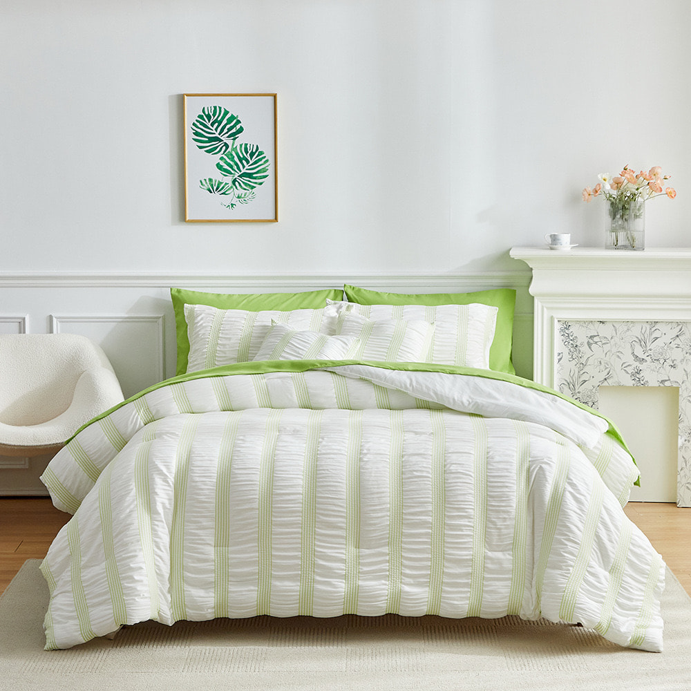 7-Piece Set of Bubble Gauze Craft Comforter Set