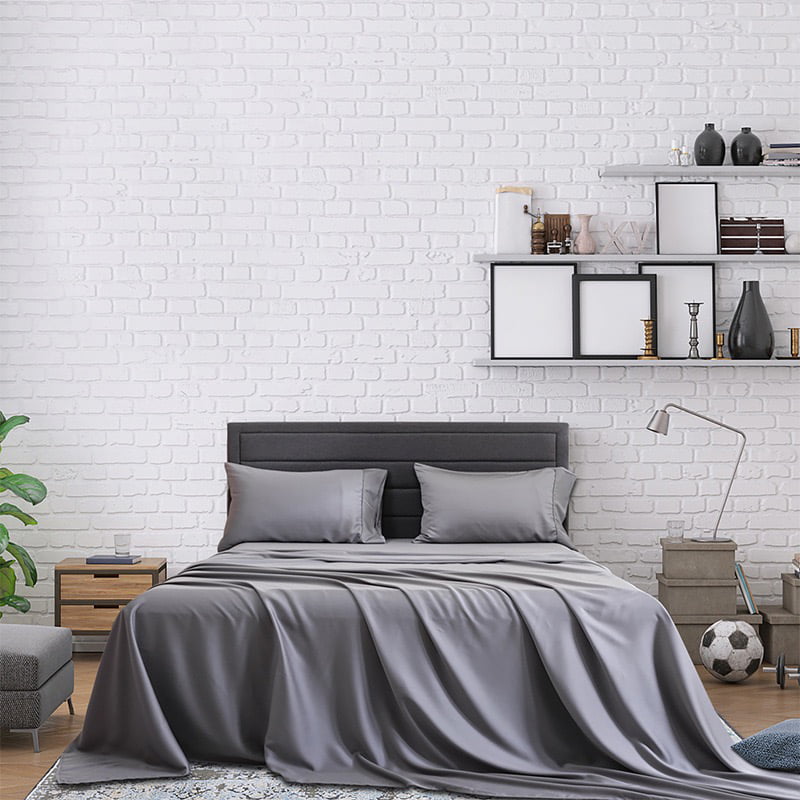 Pure Natural Bamboo Fiber Bed Sheet Set