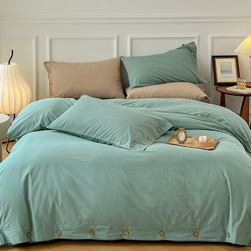 Buttoned Cotton Duvet Cover