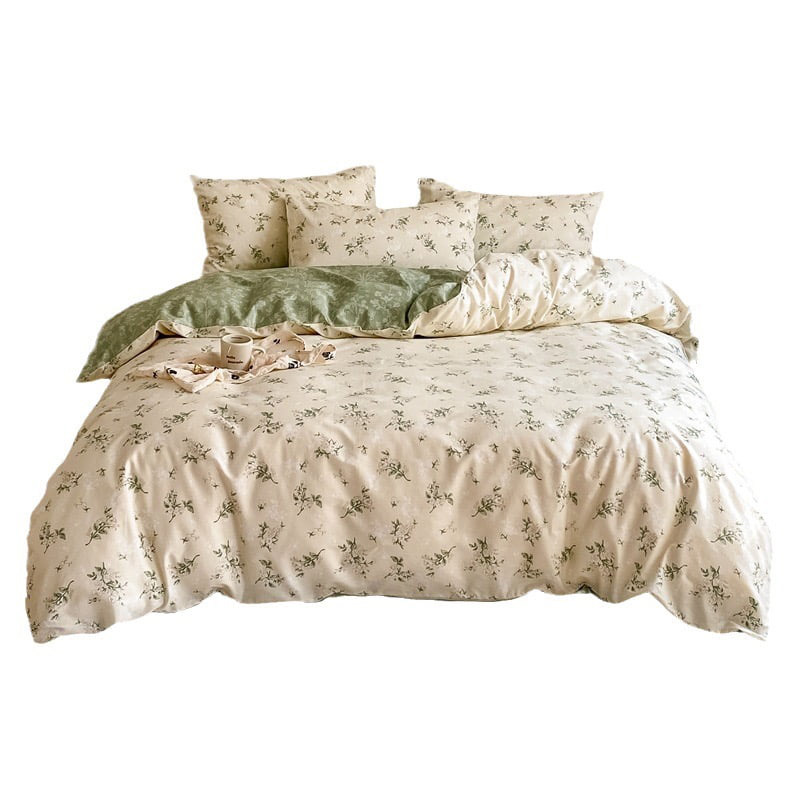 Flower Patterned Duvet Cover Set