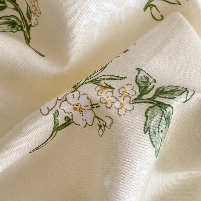 Flower Patterned Duvet Cover Set