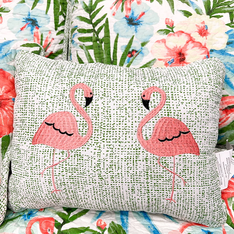 Turkey and Bird Pattern Water Washed Quilt Set-5PC