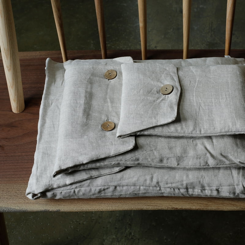 Bowknot linen Duvet Set